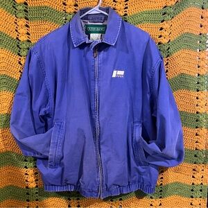Vintage Outer Banks Piper Nylon Bomber Jacket work wear